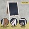 HBCY Creations Magnetic A-Frame Chalkboard Deluxe Set / 8 Chalk Markers + 10 Stencils + 2 Magnets Outdoor Sidewalk Chalkboard Sign / Large 48" x 24"